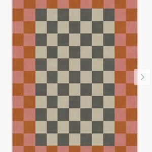 Jonathan Adler checkerboard Ruggable Runner, 2.5 x 7, NWT
